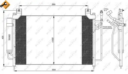 кондензатор, климатизация NRF 35881