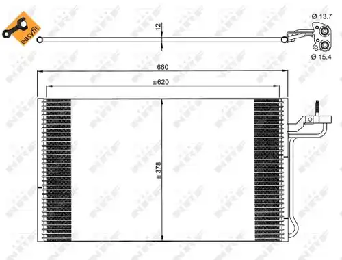 кондензатор, климатизация NRF 35882