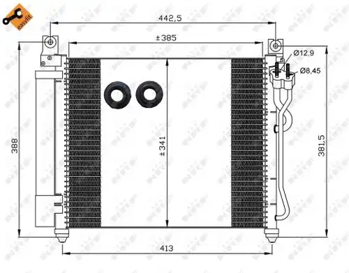 кондензатор, климатизация NRF 35888