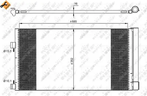 кондензатор, климатизация NRF 35890