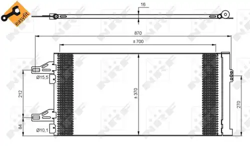 кондензатор, климатизация NRF 35895