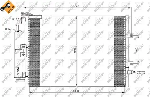 кондензатор, климатизация NRF 35897