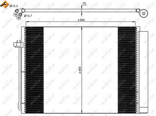 кондензатор, климатизация NRF 35906