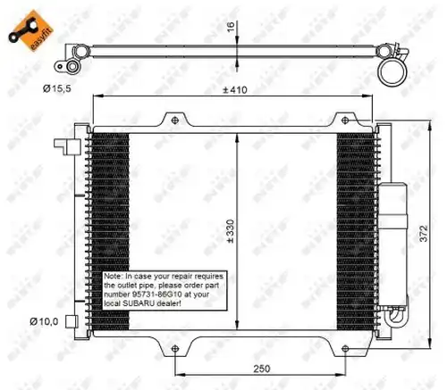 кондензатор, климатизация NRF 35907