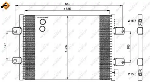 кондензатор, климатизация NRF 35909