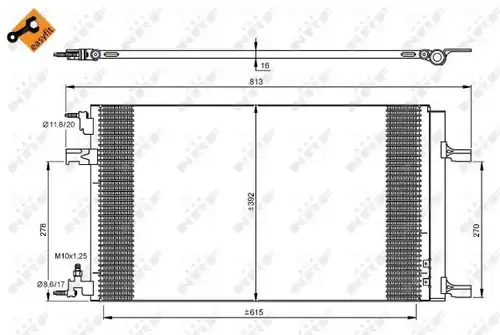 кондензатор, климатизация NRF 35919