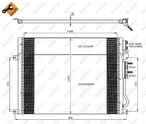 кондензатор, климатизация NRF 35920