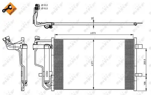 кондензатор, климатизация NRF 35922