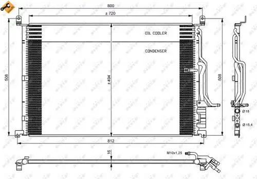 кондензатор, климатизация NRF 35923