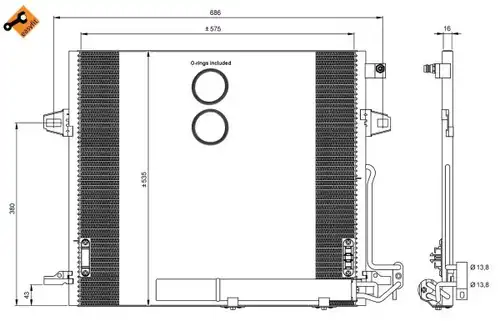 кондензатор, климатизация NRF 35927