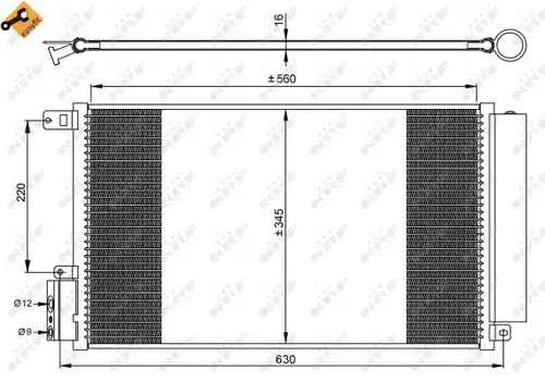 кондензатор, климатизация NRF 35939