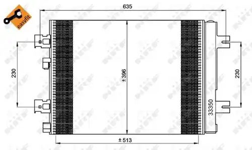 кондензатор, климатизация NRF 35947