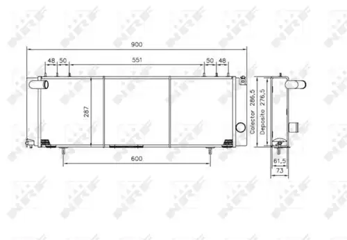 воден радиатор NRF 50231