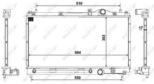 воден радиатор NRF 50332