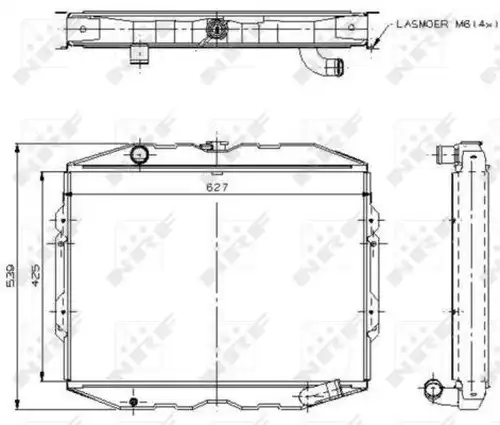 воден радиатор NRF 504115