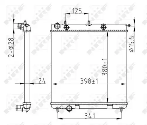 воден радиатор NRF 50429A