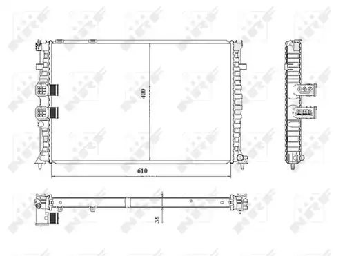 воден радиатор NRF 50468