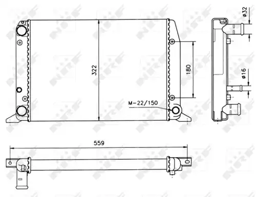 воден радиатор NRF 50514