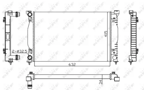 воден радиатор NRF 50539A