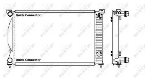 воден радиатор NRF 50543A