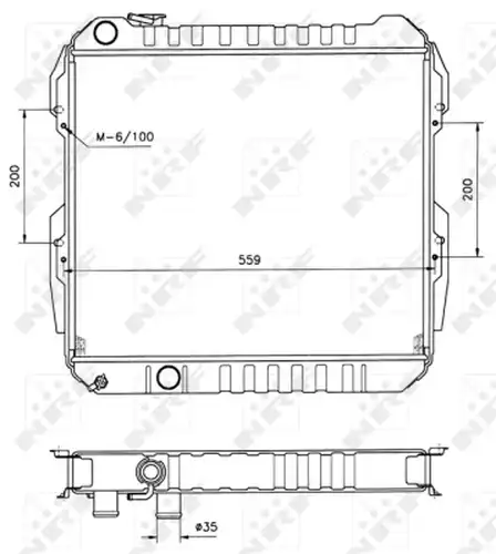 воден радиатор NRF 506724