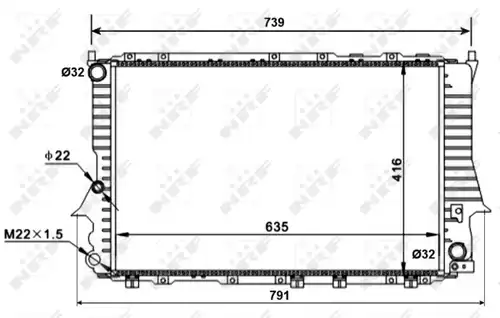 воден радиатор NRF 51318