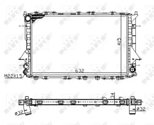 воден радиатор NRF 51320A