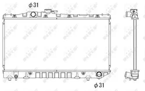 воден радиатор NRF 516712