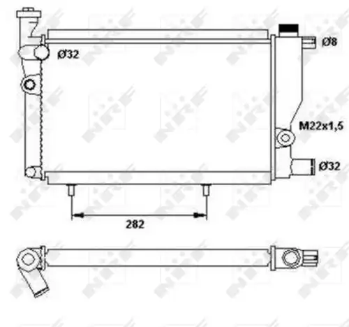 воден радиатор NRF 52024