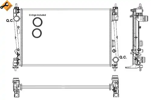 воден радиатор NRF 53017