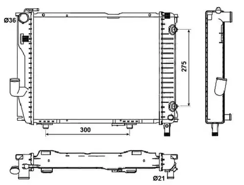 воден радиатор NRF 53030