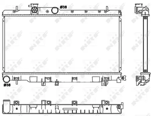 воден радиатор NRF 53038