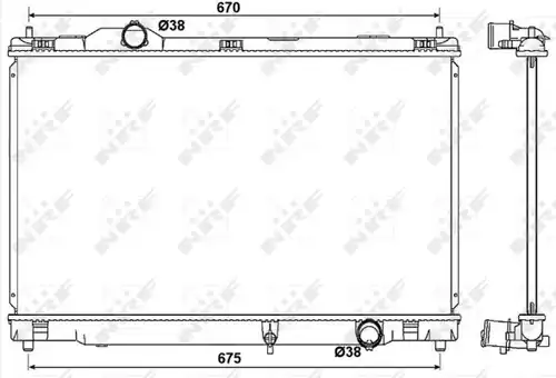 воден радиатор NRF 53039