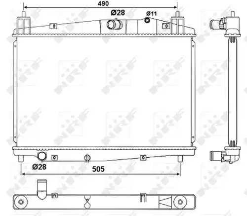 воден радиатор NRF 53059