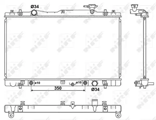 воден радиатор NRF 53063