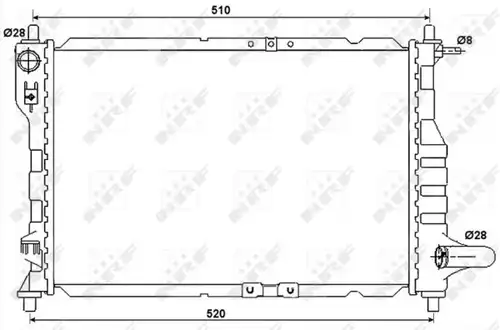 воден радиатор NRF 53068