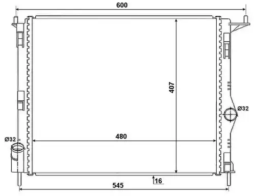 воден радиатор NRF 53069A