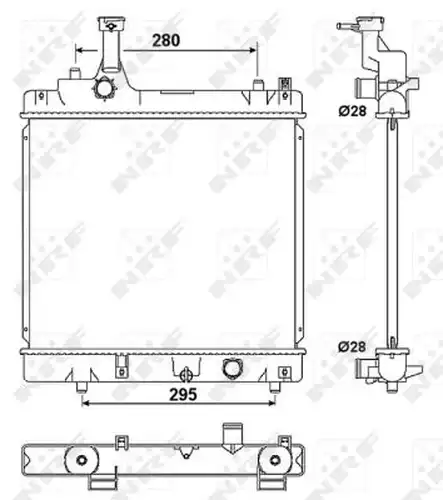 воден радиатор NRF 53078A