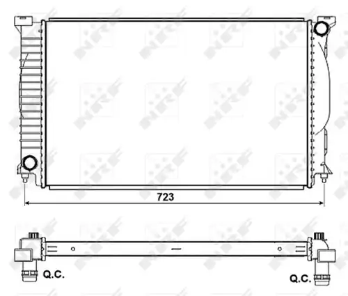 воден радиатор NRF 53093