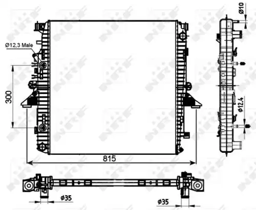 воден радиатор NRF 53097