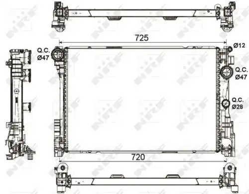 воден радиатор NRF 53113