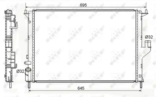 воден радиатор NRF 53118A