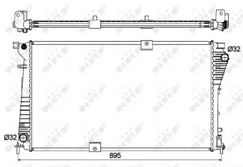 воден радиатор NRF 53123