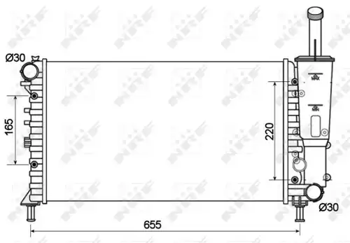 воден радиатор NRF 53124