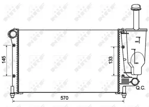 воден радиатор NRF 53128A