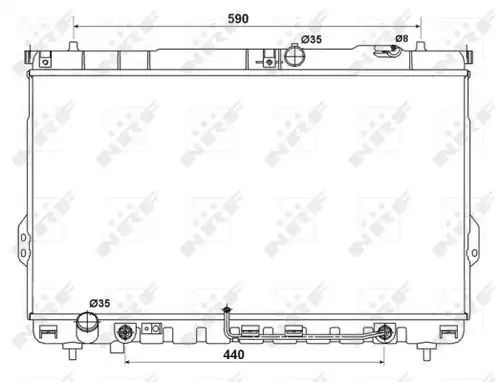 воден радиатор NRF 53161