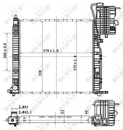 воден радиатор NRF 53177