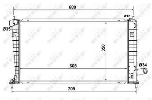 воден радиатор NRF 53189