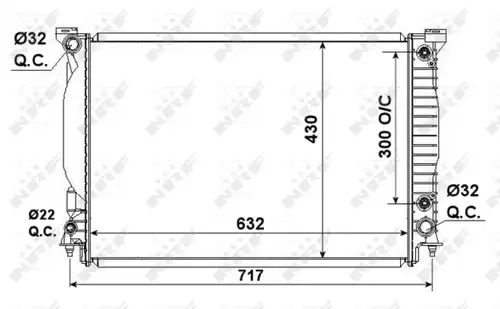 воден радиатор NRF 53190