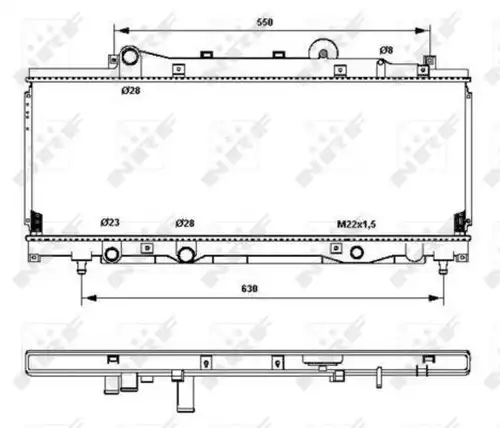 воден радиатор NRF 53202